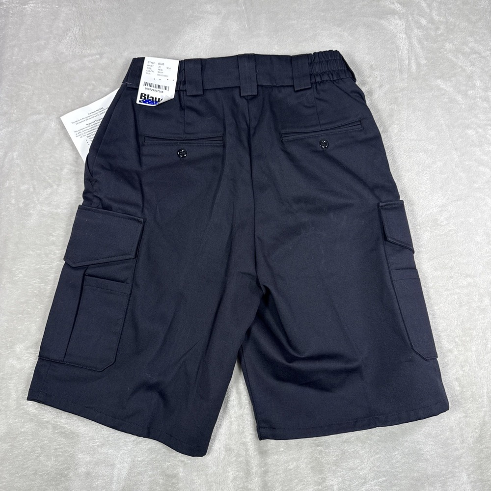 Blauer 8245 5 Pocket Cotton Cargo Shorts Men's Size 31 Navy Blue 10" Inseam - Picture 2 of 7